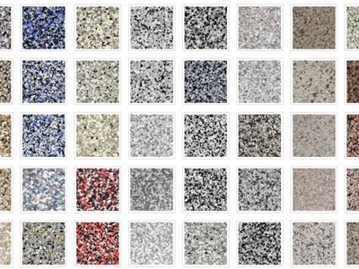 Flooring Color Chips and Flakes