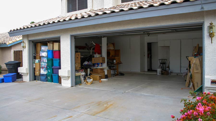 Before Garage Organization