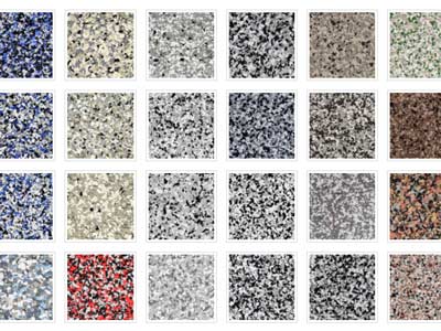 Floor Coating Chip and Flake Blends